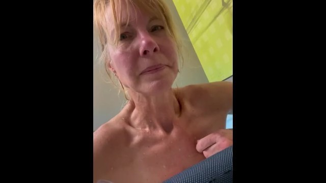 Hot & Wet-Orgasm by Jets in the Hot Tub at the Gym